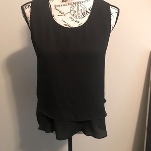 Black Ruffled Blouse